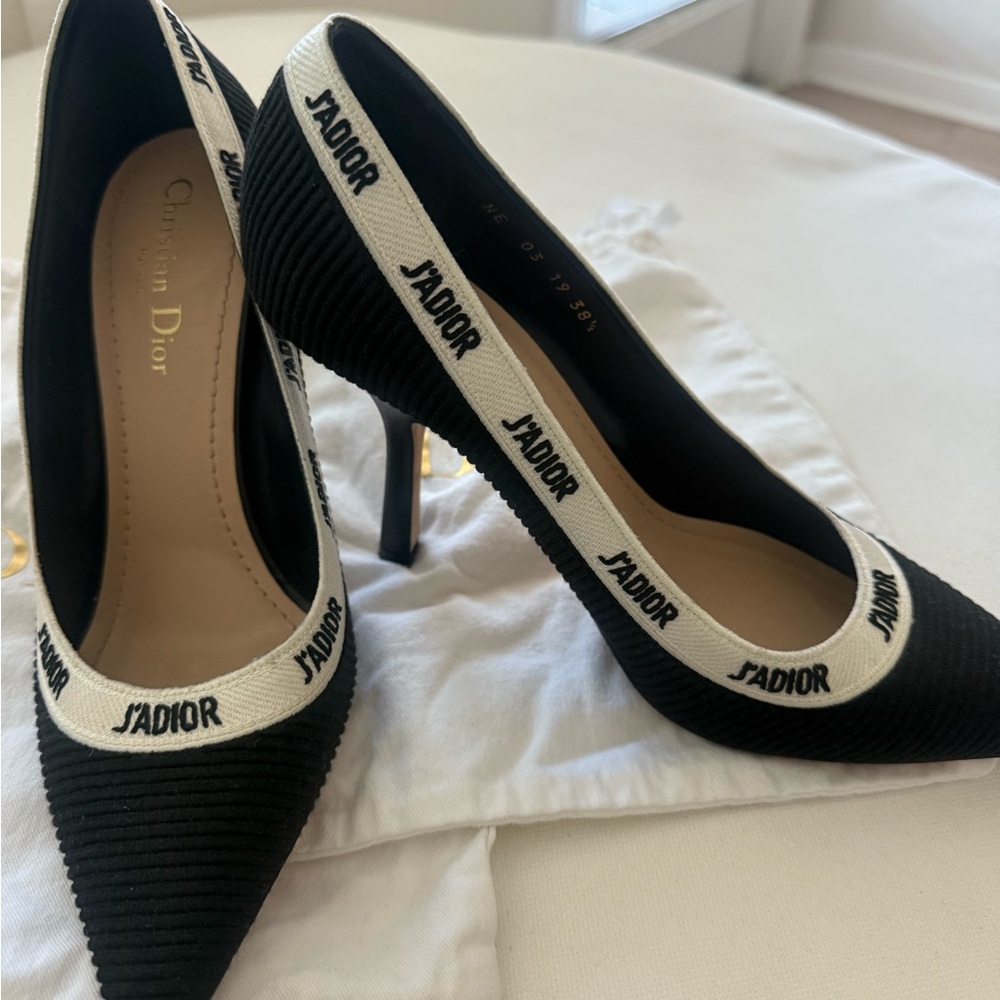 Dior Black and White J'Adior Heels